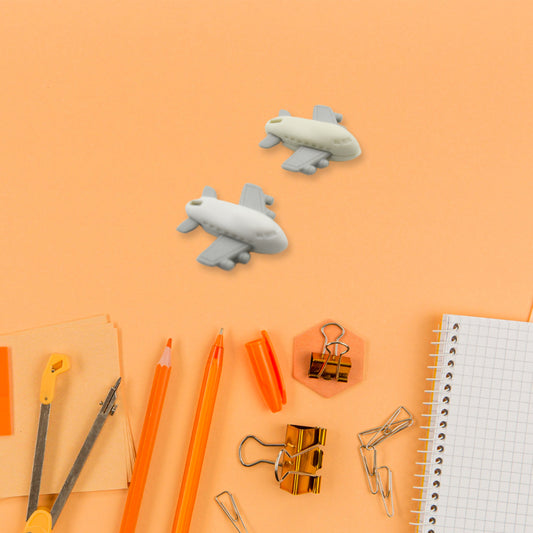 4567 Vehicle Pattern Eraser School Stationery Use Eraser (4 Pc Set)