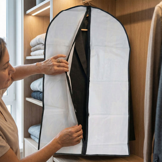 Transparent Garment Cover With Front Zipper (100 60 Cm 1 Pc)
