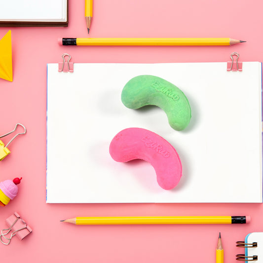 Cashew Nut Eraser Rubber Erasers (1 Pc Mix Colour Design)