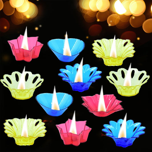 6004a Candle Cup With Multi Shape (Multicolor)