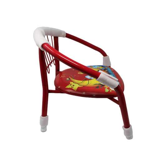 1257 Multicolor Cartoon Design Baby Chair With Metal Backrest Frame Sound Seated Soft Cushion For Kids Toddlers (Moq - 4 Pcs)