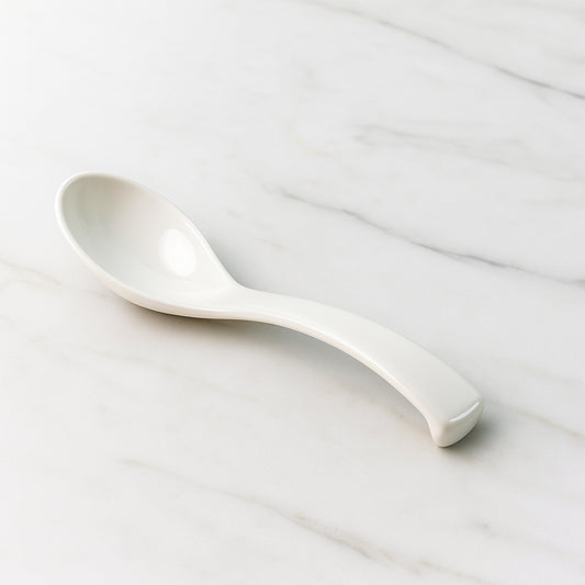 Plastic Soup Spoon Deep Bowl (1 Pc White)