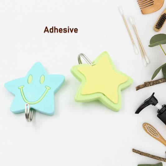 Multipurpose Strong Hook Self-adhesive Hooks For Wall Heavy Plastic Hook Sticky Hook Household For Home Decorative Hooks Bathroom All Type Wall Use Hook Suitable For Bathroom Kitchen Office ( 3 Pc Set)