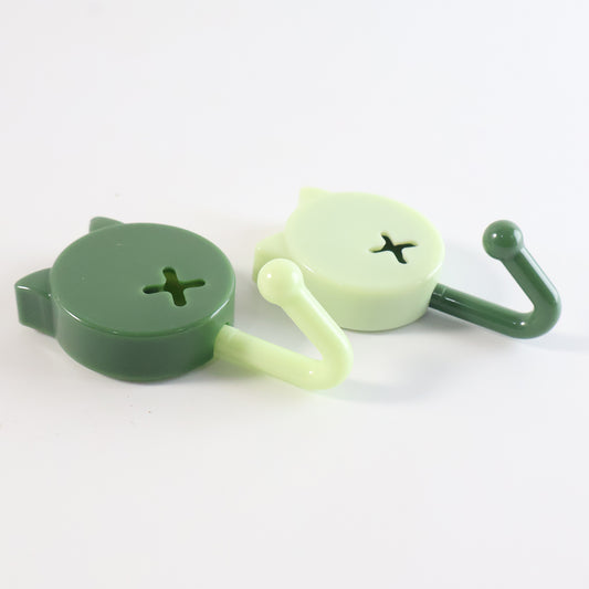 Self Adhesive Round Wall Hooks (10 Pc)