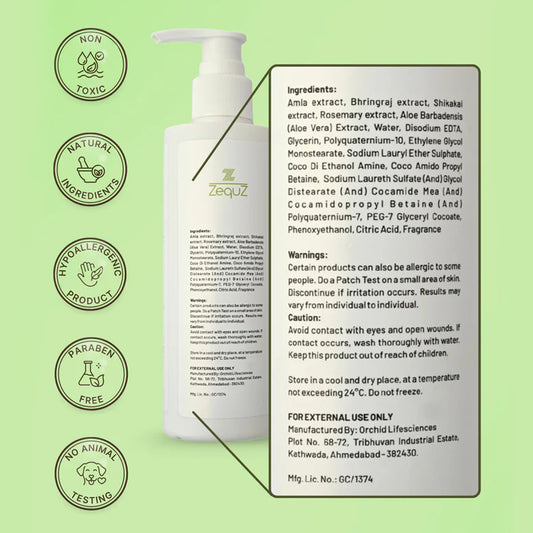 Zequz Anti Hair Fall Shampoo - (1 Pc 250ml)