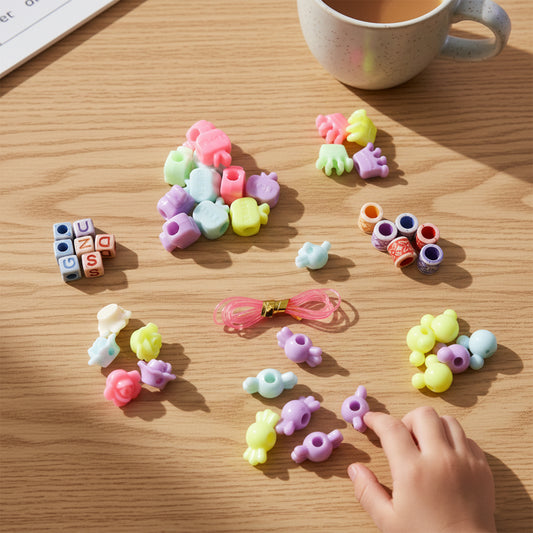 Diy Kids Beading Jewelry Making Craft Kit (1 Set)