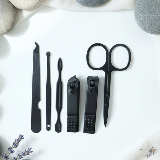 6 In 1 Professional Manicure Pedicure Grooming Tool Set