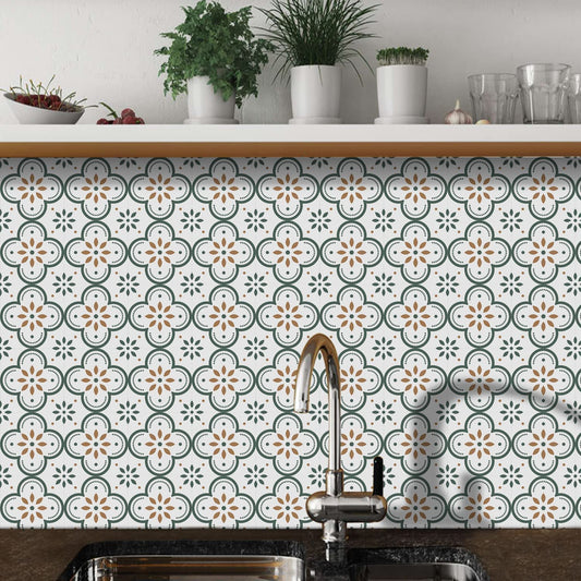 Peel And Stick Floor Tiles Kitchen Bathroom Backsplash Sticker Detachable Waterproof Diy Tile Stickers For Wall Decoration Tiles Home Decoration (8x8 Inch 10 Pcs Set)