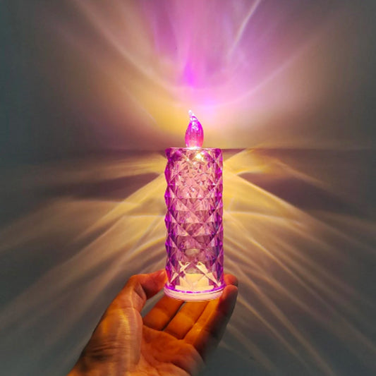 Candles For Home Decoration Crystal Candlelight (1 Pc Multicolor)