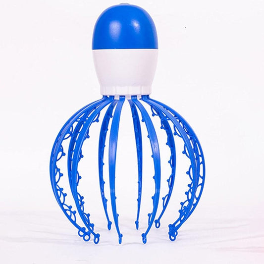 1712 Electric Octopus Claw Scalp Massager Stress Relief Therapeutic Head Scratcher (Battery Operated Not Included Battery Mix Color 1 Pc)