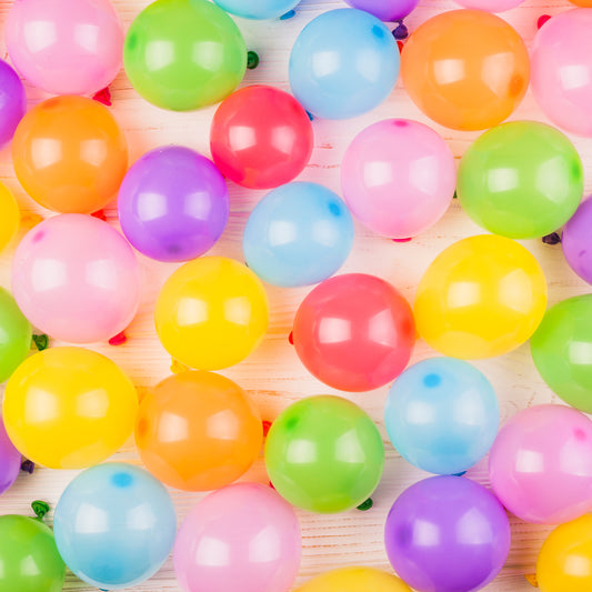 8898 Multicolor Balloons Kinds Of Latex Balloons For Birthdayanniversaryvalentinesweddingengagement Party Decoration Birthday Decoration Items For Kids Multicolor (24 Pcs Set)