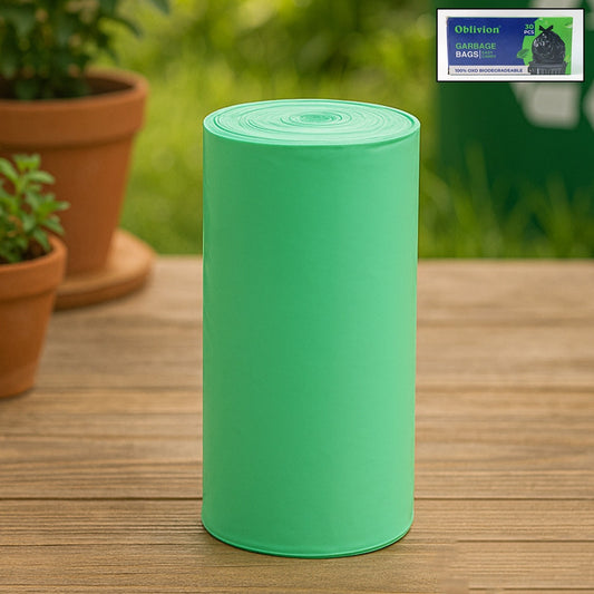 Green Compostable Corn Starch Garbage Bags (17 X 19)