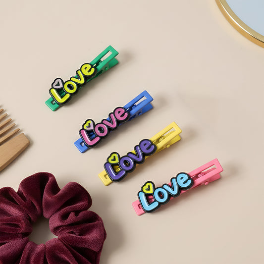 Decorative Hair Clip Set (4 Pc)