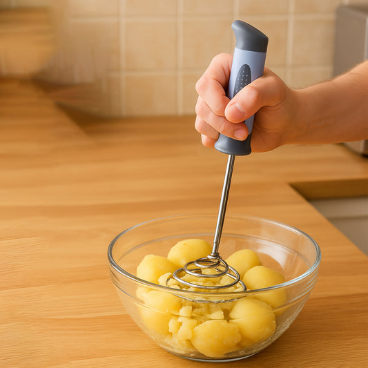 Supermom Spring Omasher Heavy Duty Stainless Steel Vegetable Potato Masher