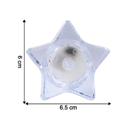 Flameless Star-shaped Led Candles (4 Pc Set)