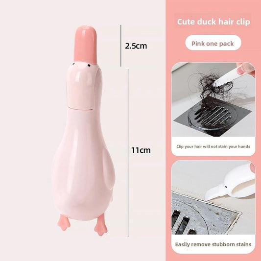 Duck Shape Bathroom Hair Catcher Organizer (1 Pc)