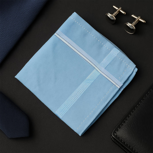 Premium Quality Soft Cotton Mens Handkerchief (40x40 Cm 1 Pc)