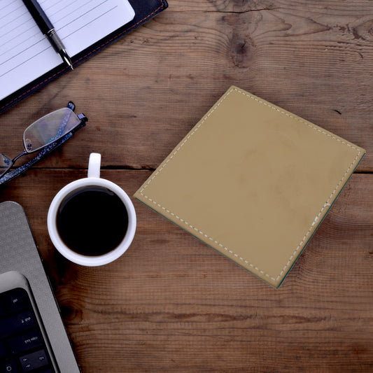 Square Tea Coaster - Dining Table Decor Accessories - Coaster For Dining Table For Hot Pots Coasters For Cups Durable And Long-lasting Leather Coffee Table For Home Or Office Use (1 Pc 4 Pc)