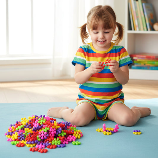Diy Building Blocks Toy For Kids Colourful Creative Puzzle (1 Set)