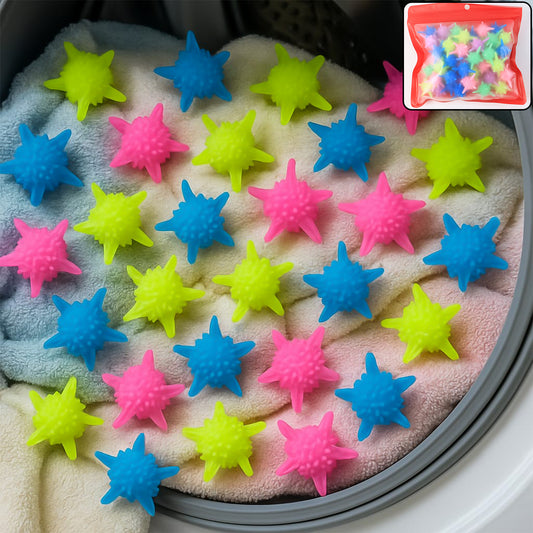 Reusable Laundry Washing Balls (Mix Color 50 Pcs Set)