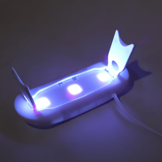 Mini Portable Uv Led Nail Lamp For Gel Nail Polish Curing (1 Pc)
