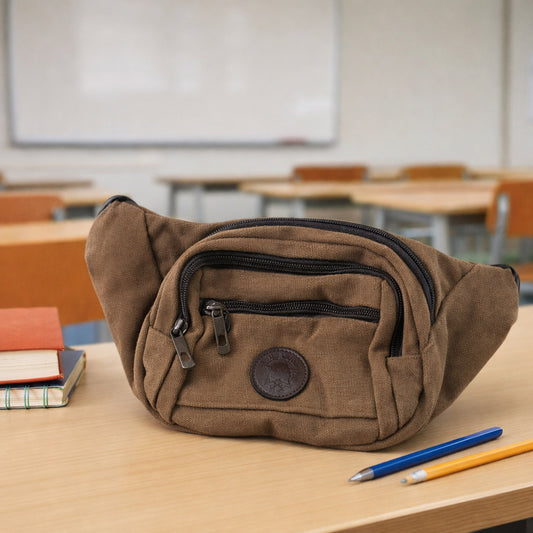 Stylish Canvas Waist Bag For Men Women (1 Pc)