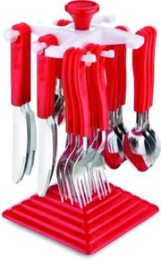 0175 24 Piece Stainless Steel Premium Cutlery Set With Stand thumbnail 1