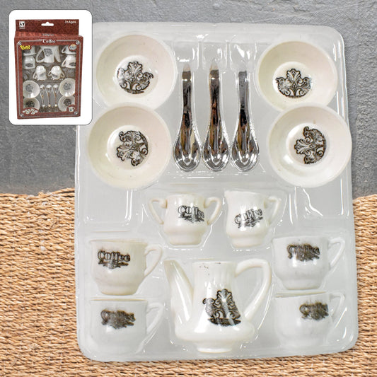 ?Tickles Tea toy Set | Coffee Kitchen Plastic Set Toy for Kids, Boys & Girls (14 Pcs / Mix Size & Design)