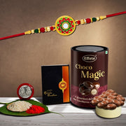 Rakhi Rakhi For Brother Set Of 1 With Silver Color Pooja Coin (K1_513_em) thumbnail 1