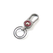 Premium Metal Key Holder With Dual Ring  Secure Clip (1 Pc) thumbnail 3