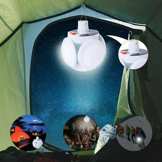 Solar Multi-Functional Emergency LED Light ? USB Rechargeable, 5 Modes, Foldable, SOS & IP65 Waterproof
