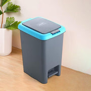 Apex Plastic Push N Pedal Dust Bin  Hands-free Operation Compact Design 6.5 Liters (1 Pc  Mix Color) thumbnail 1