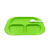 5554 Plastic Food Plates  Biodegradable 3 Compartment Square Plate With Spoon For Food Snacks  Nuts  Desserts Plates For Kids Reusable Plates For Outdoor Camping Bpa-free (1 Pc) thumbnail 4