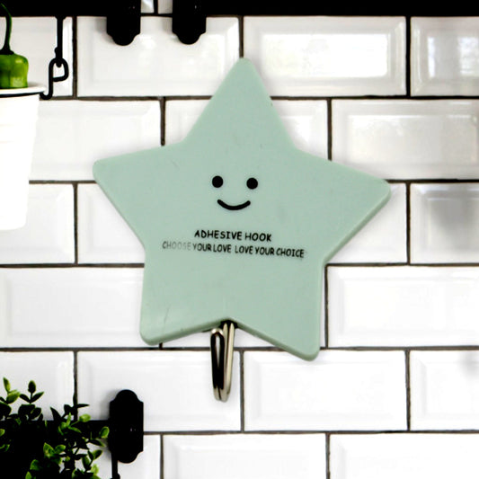 Multipurpose Strong Self-Adhesive Hooks ? Heavy Plastic Wall Hooks for Home, Kitchen & Office Use