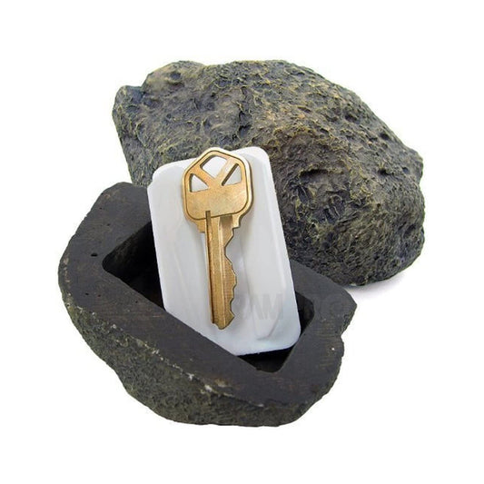 Realistic Fake Rock Key Hider ? Weatherproof Outdoor Key Storage for Emergencies (1 Pc)