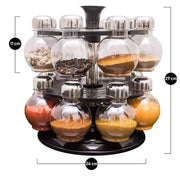 069 Multipurpose Revolving Plastic Spice Rack Set (16pcs) thumbnail 2