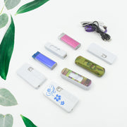8884 Stylish Electric Usb Lighter For Men  Women Regular Cigarettes Portable Usb Rechargeable Flameless Coil Slim Cigarette Lighter With Charging Cable Windproof E Lighter Lighter For Smoking (1 Pc Mix Deisign  Color ) thumbnail 1