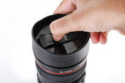 0720 Camera Lens Shaped Coffee Mug Flask With Lid thumbnail 3