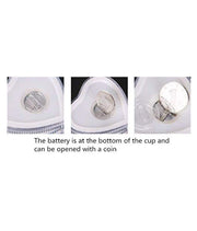 759 Heart Shape Activated Blinking Led Glass Cup thumbnail 2
