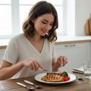 Stainless Steel Cutlery Set With Marble Design Handle (4 Pc  Set) thumbnail 2