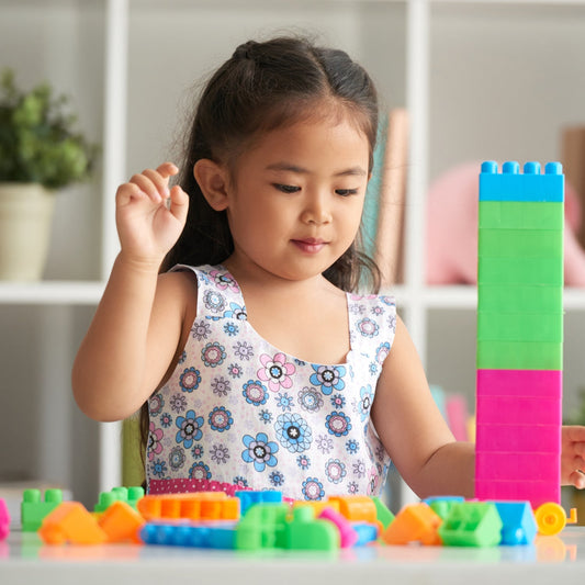 Colorful block set for children?s play and educational purposes