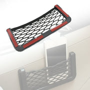 Car Storage Organize Car String Bag Car Seat Side Storage Net Bag Mesh Pocket Organizer Stick-on For Purse Bag Phone thumbnail 4