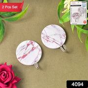 Multipurpose Strong Round Hook Self-adhesive Hooks (2 Pc Set) thumbnail 4