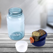 Blue Plastic Leak-proof Flip Cap  Safty Lock Water Bottle (600ml Approx  1 Pc) thumbnail 1