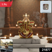 Golden Lord Ganesha Idol Decorative Showpiece (1 Pc) thumbnail 7