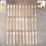 Freshee 160mm Wooden Fork  30 Pcs Pack thumbnail 1