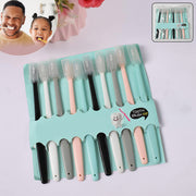 Kids Adults Ultra Soft-bristled Toothbrush With Cover (10 Pcs Set) thumbnail 3