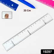 20 Cm Transparent Plastic Ruler (1 Pc) thumbnail 4
