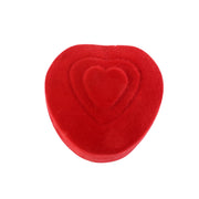 Premium Heart-shaped Velvet Jewellery Ring Box (1 Pc) thumbnail 4