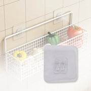 7430 Household Self Adhesive Wall Hooks Punch-free Wall-mounted Hook Seamless Transparent No Nails Drill Waterproof Hooks For Bathroom Kitchen Home (1 Pc) thumbnail 3